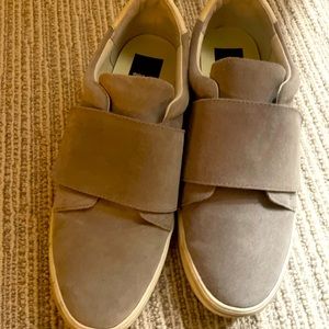 Women’s Grey Suede Dolce Vita Velcro Sneakers